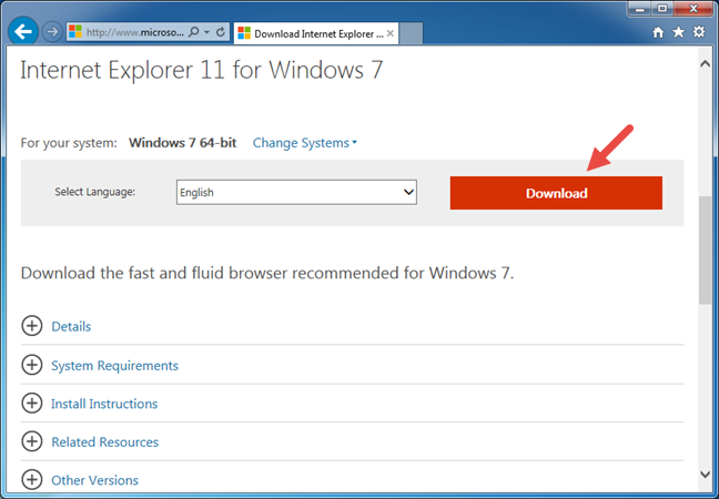 internet explorer 11 32 bit windows 7 download